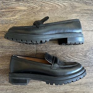 Madewell Bradley Lugsole Loafer in Leather, Black